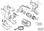 Bosch 0 603 936 567 Psr 12 Ves-2 Cordless Screw Driver 12 V / Eu Spare Parts